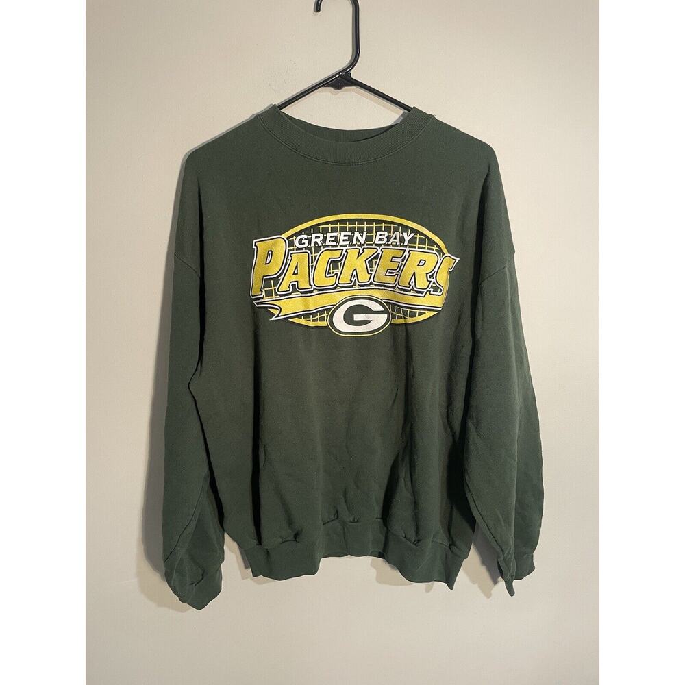 Vintage 1990s Green Bay Packers Crewneck Pullover TULTEX‎ Men’s XL